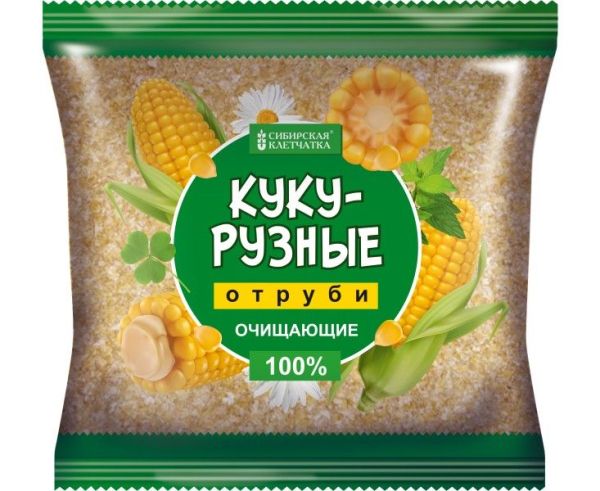 Изображение товара Отруби кукурузные Сибирские очищающие 180г Отруби кукурузные Сибирские очищающие 180г фотография